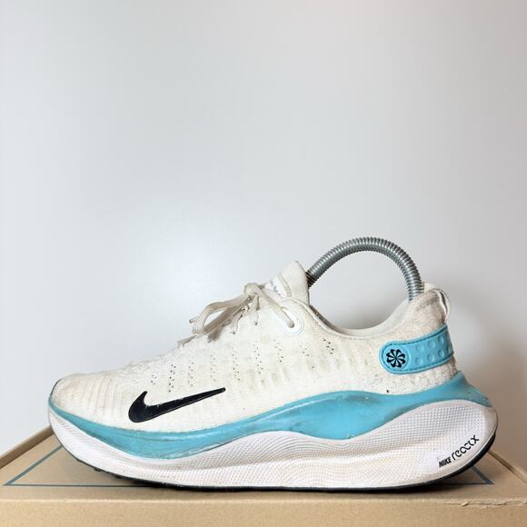 Nike Shoes - Women's Size 8 Nike ReactX InfinityRN 4 White Blue Flyknit Road Running Shoes